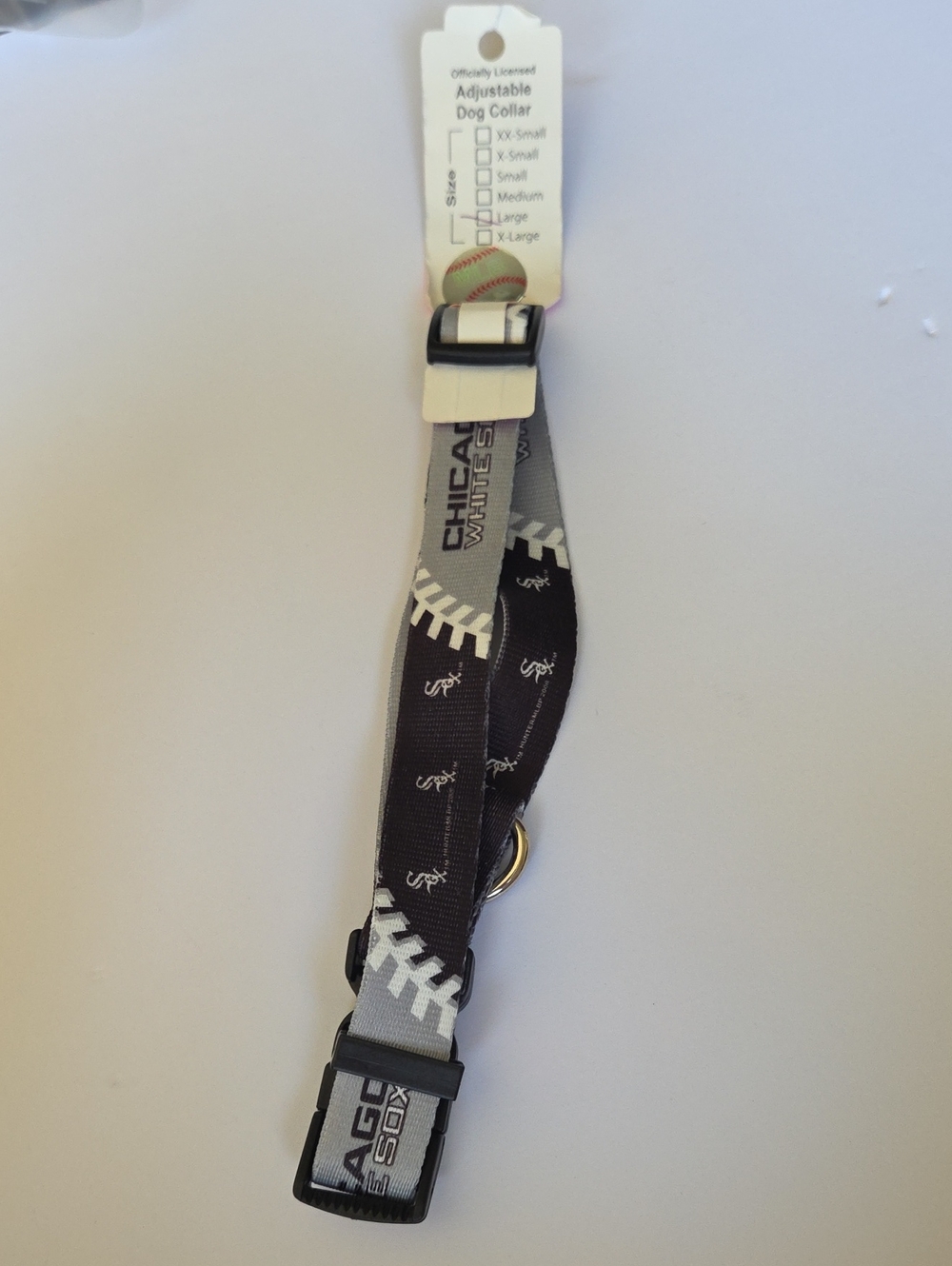 Chicago White Sox Adjustable Large Dog Collar NWT Baseball Logo MLB